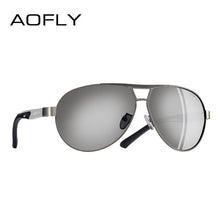 Load image into Gallery viewer, Men sunglasses metal frame pilot polarized